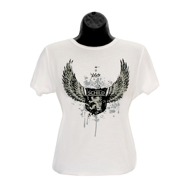 Schild Wings Women's Ribbed T-Shirt - Lid Liner Corp.